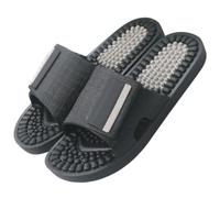 TEMPNAP Pantoufles de Massage en Pvc Noir Maison, Soulage la Fatigue Massage des Points D'acupression, Antidérapantes, pour Salon ou Détente Plusieurs styles