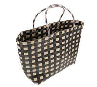 TEMPNAP Paquet Cabas Tissé la Main en Pvc Grosse Capacité Élégant et Simple Marché des Fermiers Usage Quotidien