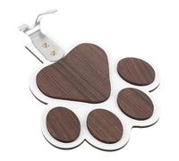 TEMPNAP Patères Rustiques en Bois Blanc Forme Patte, Crochet Porte-serviettes Multifonction, Support Robuste pour Manteaux et Serviettes, Usage Intérieur Salle de Bain et Chambre, Lot