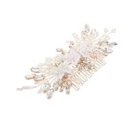 TEMPNAP Peigne à Cheveux Fleur Perle Pour Mariée Accessoire De Mariage Élégant Coiffure Vintage Pour Mariée Et Demoiselles Honneur