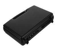 TEMPNAP Petite Mallette à Outils avec Étui Rigide et Mousse Intérieure Portable en Plastique Noir Rangement D'outils Essentiels en Randonnée Atelier