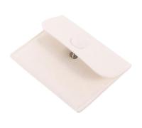 TEMPNAP Petite Pochette à Bijoux en Flanelle Beige, Douce Toucher et Réutilisable, pour Emballage Présent Lors de Mariages ou Saint-valentin