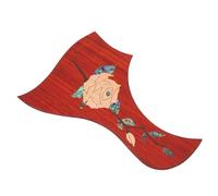 TEMPNAP Pickguard en Bois Massif pour Guitare Folk Protection Anti-Rayures Auto-Adhésive Motif Sculpté Accessoire Solide pour Guitaristes Adultes et Débutants