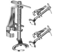 TEMPNAP Pied Presseur en Métal 3pcs Compatible Divers Tissus, Résistant pour Machine à Coudre Multifonction Usage Domestique DIY Patchwork