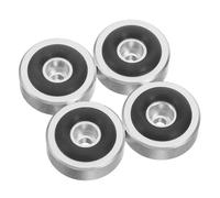 TEMPNAP Pieds Isolateurs pour Haut-parleurs en Alliage D'aluminium et Caoutchouc, des Vibrations et Absorption des Chocs, Lot de 4 Pièces pour Caisson de Basses et Enceintes Bibliothèque