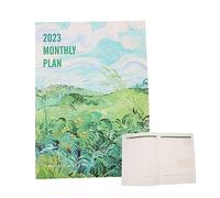TEMPNAP Planificateur avec Agenda Bloc Notes Simple pour Organisation et Carnet de Notes de Bureau Créatif Vert
