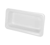 TEMPNAP Plateau de Service Rectangulaire Surface Facile à Nettoyer en Céramique Blanc et Chauffage Uniforme pour Grands Rassemblements et Hôtels