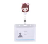 TEMPNAP Porte-badge Infirmière Étanche en Plastique Fenêtre D'identification Claire et Lanière, Lot de 5 Pièces pour Hôpitaux et Usage Professionnel Plusieurs styles