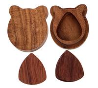 TEMPNAP Porte-médiator Bois pour Médiators Médiator Folk Bois Massif Accessoire de Guitare Pratique