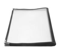 TEMPNAP Porte-menu Transparent en Pvc Résistant pour Restaurant et Hôtel, Dossier de Menu 6 Pages 12 Vues, pour Cartes de Vins et Menus Variés