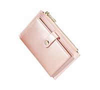 TEMPNAP Porte-Monnaie Zippé en Polyuréthane pour Femme, Portefeuille Porte-Cartes De Crédit, Cuir PU Perlé Irisé, Fermeture Éclair Sécurisée, Organisation Multi-Cartes, Petite Taille, Usage Quotidien