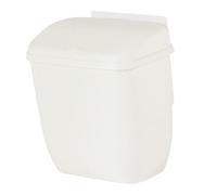 TEMPNAP Poubelle Murale Suspendue Blanc avec Couvercle pour Cuisine et Salle de Bain pour Déchets Ménagers et Recyclage