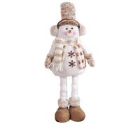 TEMPNAP Poupée de Noël Adorable en Tissu Rembourrage en Coton PP, Décoration de Bureau Créative et Extensible pour Fête de Noël et Décoration de Table