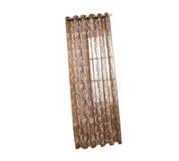 TEMPNAP Rideau Fenêtre Perforé à Motif Café Voilage Créatif Polyester pour Salon Chambre Boutique Style Semi-Transparent Moderne