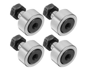 TEMPNAP Roulements à Aiguilles Type Boulon 4 Pièces, Galet de Came en Acier Renforcé, Roulement de Haute Précision pour Machines Industrielles, Palier de Suiveur de Came Résistant