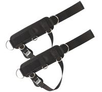 TEMPNAP Sangles D'entraînement Chevilles Noir 2 Pièces en Polyester et Eva Confortables et Pratiques pour Musculation des Jambes et Fitness des Hanches
