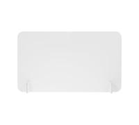 TEMPNAP Séparateurs de Bureau en PVC 50X30 CM Bords Arrondis, Cloisons Amovibles pour Espaces de Travail et Réouverture des Commerces