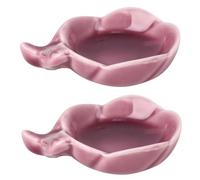 TEMPNAP Set de 2 Encriers en Céramique Forme Fleur de Prunier, Pratique et Multi-usage, pour Calligraphes, pour Anniversaire ou Noël Couleur Aléatoire