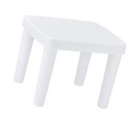 TEMPNAP Tabouret Pratique Antidérapant Carré Filles ou pour en Garçon et Plastique Blanc, Confortable Salle de Bain ou Salon Intérieur