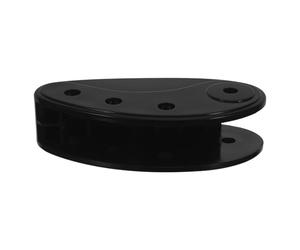 TEMPNAP Tapis Antidérapant Noir en Plastique pour Machine de Marche Pieds Réglables Compatible Tubes Jusqu'à 27mm, Portable pour Entraînements Brûle-Graisses à Domicile