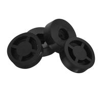 TEMPNAP Tapis D'isolation pour Haut-Parleur en Caoutchouc 4pcs Support de Caisson de Basses Léger et Chic Protège Sols en Bois pour Équipement Audio Domestique Noir