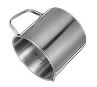 TEMPNAP Tasse à Mesurer Inox 500 Ml Graduations Claires, Bécher de Laboratoire Chimie Polyvalent Cuisine et Usage Scientifique, Verre Doseur Résistant la Corrosion, Outil de Mesure