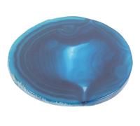 TEMPNAP -Tasses en Agate Naturelle Tranche Bleue pour Protection de Bureau et Décoration de Table, pour Usage à Domicile ou DIY Réutilisable