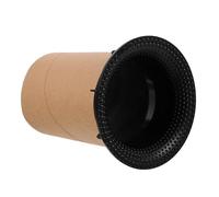 TEMPNAP Tube de Liaison pour Enceinte en Plastique Brun 93×128 MM, Sortie d'air de Haut-Parleur pour Matériel de Sonorisation et Scène, Accessoire de Port d'Enceinte Bass Reflex