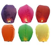 TEMPO DI SALDI 50 X Lanterne Volante Pour Fêtes Mariages Événements Mini Montgolfière Chinoise 50 Pcs
