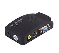 tempo di saldi Convertisseur Adaptateur Vidéo AV, RCA, S-Vidéo vers VGA pour Moniteurs Et Projecteurs