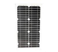 TEMPO DI SALDI Panneau Solaire photovoltaïque 30 W 12 V avec cellules en Silicium et Pinces