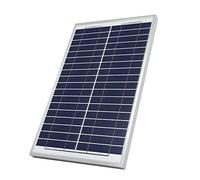 TEMPO DI SALDI Panneau Solaire photovoltaïque monocristallin de 20 W 21 V avec Pince à étau