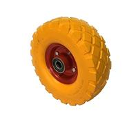 TEMPO DI SALDI Roue Jaune Anti-crevaison en Caoutchouc Durable pour Brouette Construction Jardinage