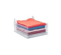 TEMPO DI SALDI Système de gain de place pour T-shirt de 10 unités, idéal pour armoire et table de chevet