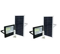 tempo di saldi TDSFAR200WSOLAR2 Paire de phares à LED de 200 W, Plastique, Assortis
