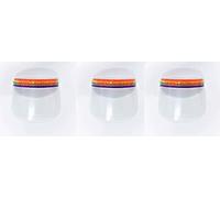 tempo di saldi Trois vitres de protection arc-en-ciel intégral polycarbonate transparent réglable