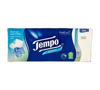 Tempo Fazzoletti Tascabili Protect, 10 pacchetti da 9 fazzoletti - 280 g