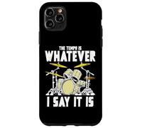 Tempo is Whatever I Say It is Retro Drum Grunge Vintage Coque pour iPhone 11 Pro Max