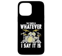 Tempo is Whatever I Say It is Retro Drum Grunge Vintage Coque pour iPhone 13 Pro Max