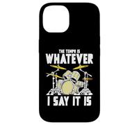 Tempo is Whatever I Say It is Retro Drum Grunge Vintage Coque pour iPhone 14