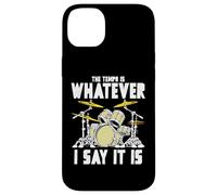 Tempo is Whatever I Say It is Retro Drum Grunge Vintage Coque pour iPhone 14 Plus