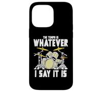Tempo is Whatever I Say It is Retro Drum Grunge Vintage Coque pour iPhone 14 Pro Max
