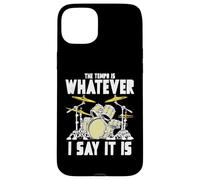 Tempo is Whatever I Say It is Retro Drum Grunge Vintage Coque pour iPhone 15 Plus