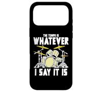 Tempo is Whatever I Say It is Retro Drum Grunge Vintage Coque pour iPhone 17 Pro Max