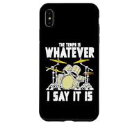 Tempo is Whatever I Say It is Retro Drum Grunge Vintage Coque pour iPhone XS Max