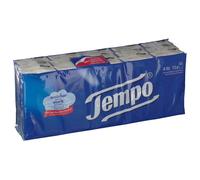 Tempo Mouchoirs Pack 15 étuis de 10 – Classique 4 couches 21x21 cm Blanc