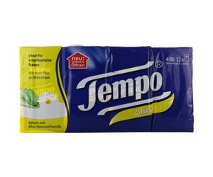 Tempo Plus Mouchoirs Paquets 12x9 Pièces