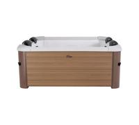 Tempo Style - Baignoire hydromassage carrée MSpa Oslo | 120 jets d'air massants à 3 vitesses | 8 jets d'eau | Chauffage | Housse thermique incluse (Oslo Amber, 160 x 160 x 65 cm)