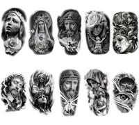 Temporary Arm Tattoo Temporary Tattoo Sleeve, Large Temporary Tattoo For Men And Women, Angel Tattoo (Design 10)
