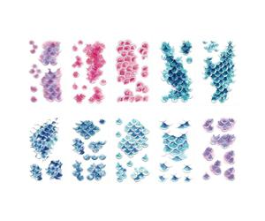 Temporary For Women And Men - Waterproof Body Stickers, 10 Pieces Fish Scale Skin Decals, Temporary Body Art | For Men Women Adults Stage Performance Cosplay Photo Prop Partys